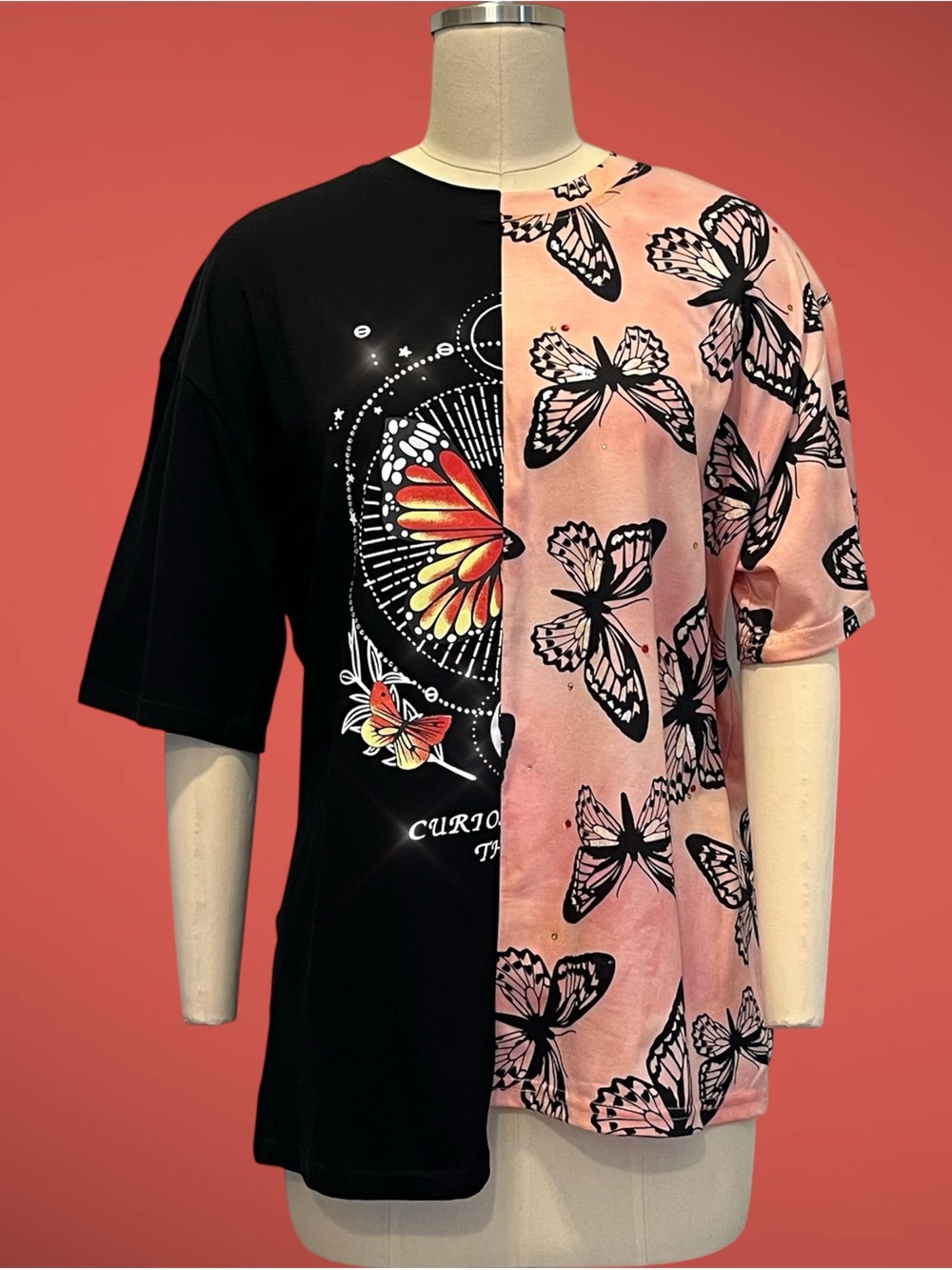 1 of 1 Upcycled Custom Graphic Shirt